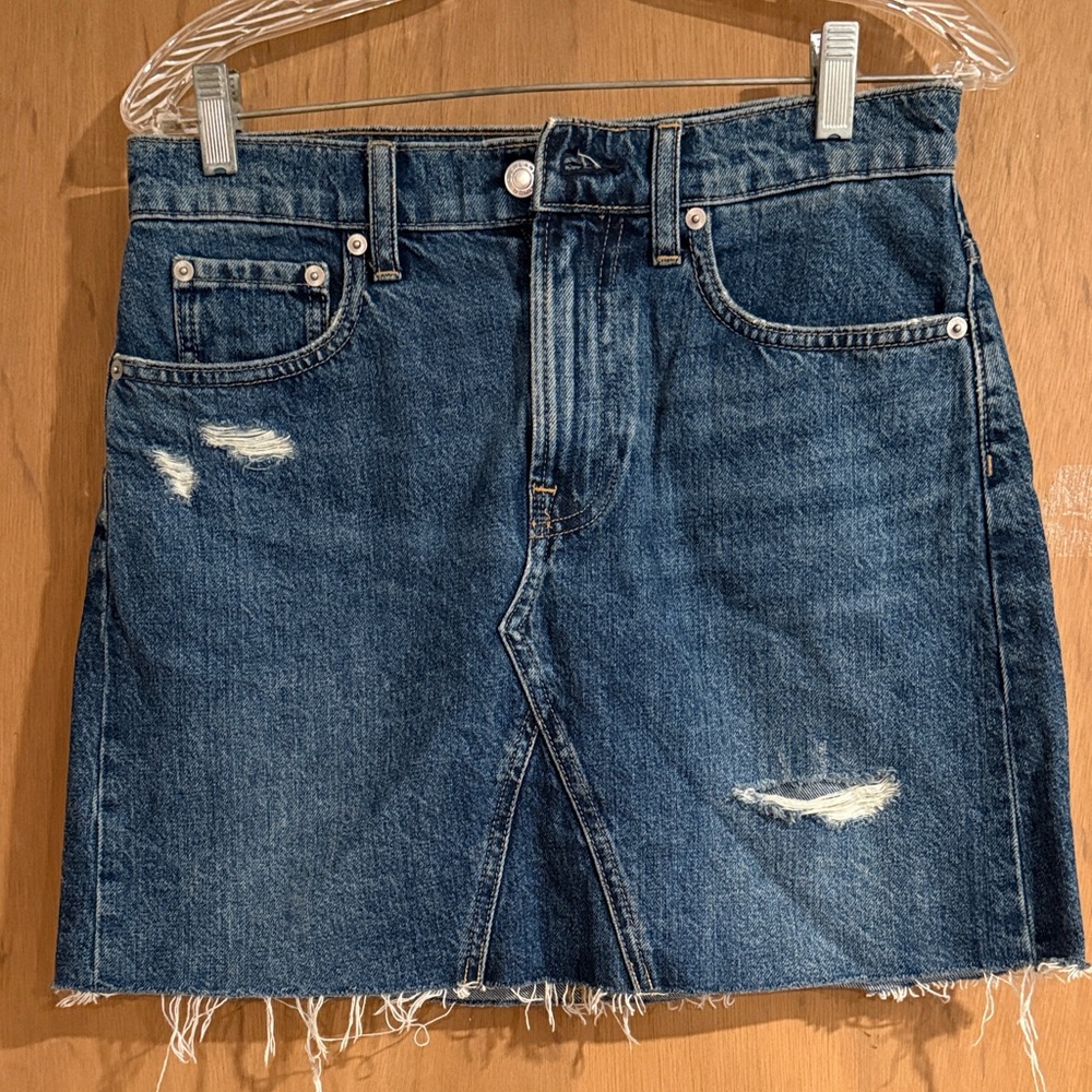 Everlane Reconstructed Denim Skirt